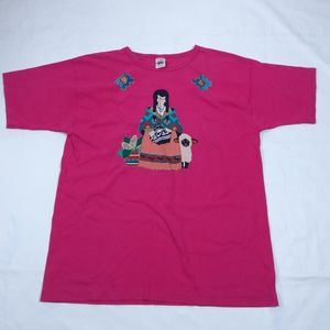 Vintage Fruit Of the Loom Casualwear Ladies Tshirt Size XL Pink